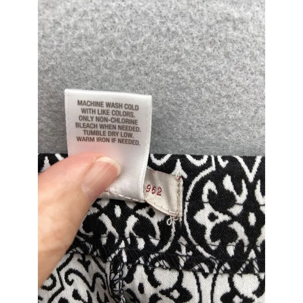 NWT Dress Barn Est 1962 Skirt Women Size‎ 3X Black White Elastic Waist Stretch
